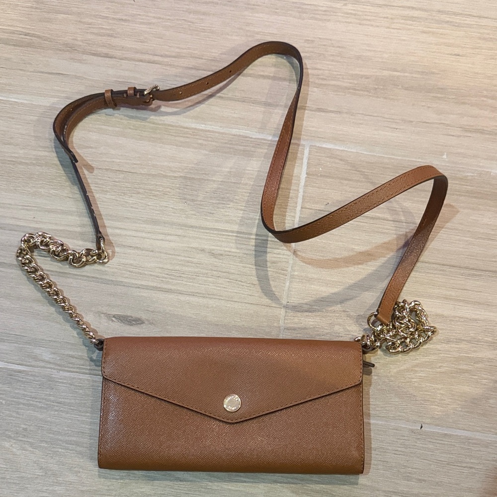 NWT (not attached)Michael Kors Brown Leather Crossbody Bag